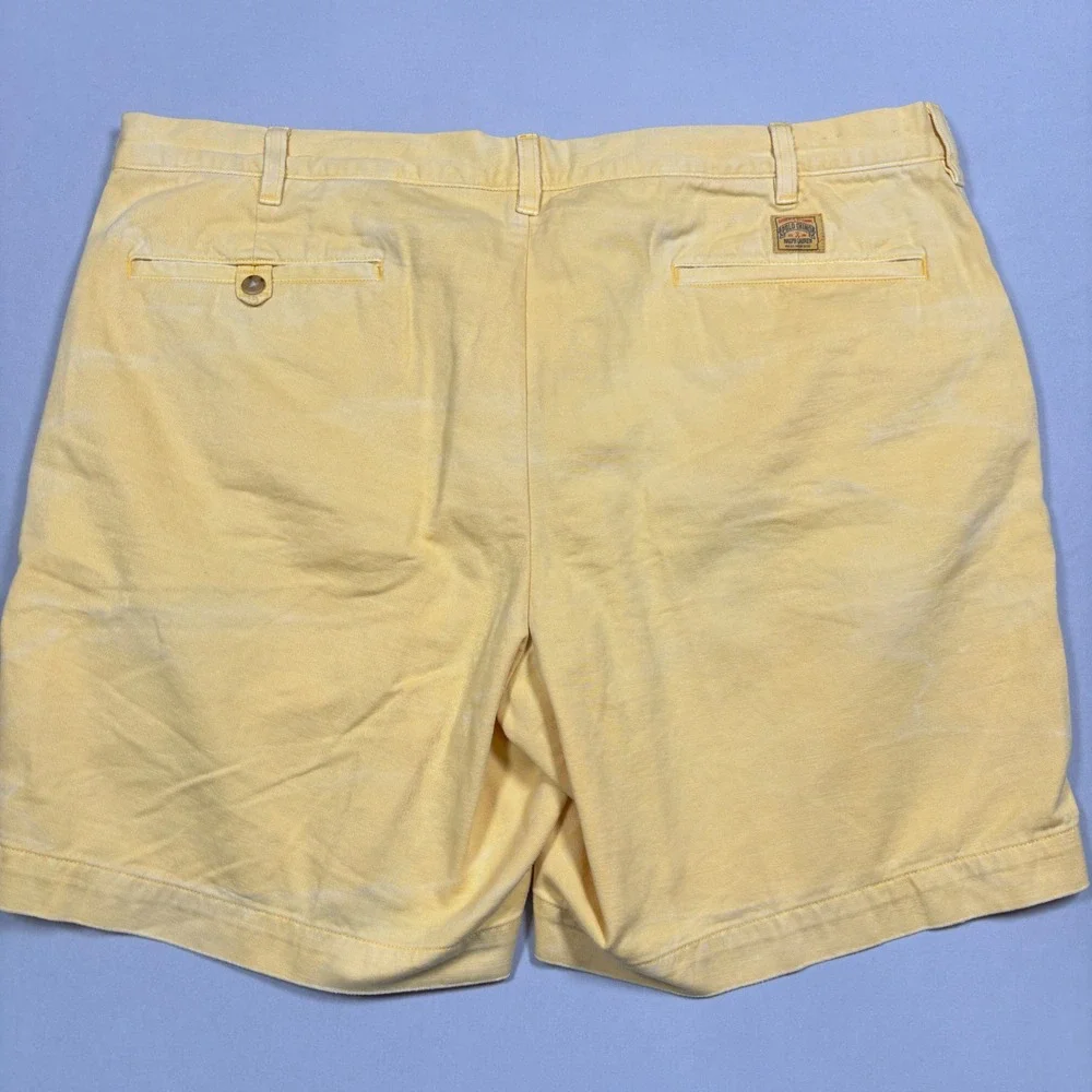 Polo Ralph Lauren Salinger Chino Shorts Mens 40 Yellow Straight Fit Cotton Twill